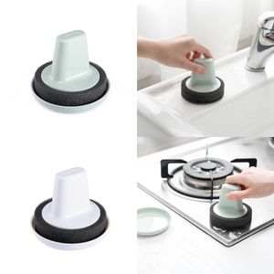 Wholesale scrub sponge with handle resale online - Cleaning Sponge Brush Kitchen Clean Supplies Ball Brushes Not Dirty Hands Scrub Rust Clean With Handle yd B2
