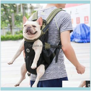 Autositz Ers Hund Heimtierbedarf Home Gardenpets Rucksäcke Outdoor-Reisen S/M Hunde Katzen Doppelte Umhängetasche Brustrucksack Beine vor dem Auto