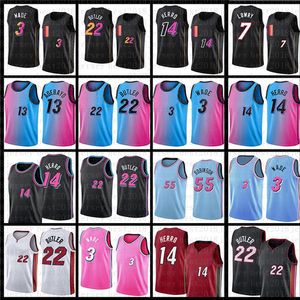 Kyle Lowry Bam Adebayo Basketball Jersey 7 13 Dwayne Dwyane Wade Tyler Herro Jimmy Butler Duncan Robinson 75th anniversary Jerseys 3 14 22 55