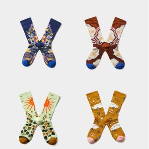 Yuppie Hip-Hop Socks European American French Street Board Sezam