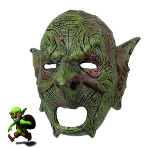 Goblin Mask Evil Orc Masks Greeepy Gnome Face Missques Latex Mascarillas Goblinoid Mascaras Хэллоуин Костюм Карнавальный шлем