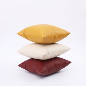 Imitation Leather Throw 30x50/40x40/45x45/50x50/60x60CM Sofa Cushion Cover Home Hotel Car Decorative Pillow Case
