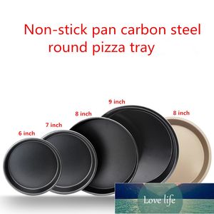 Kuchnia Gadżety Non-Stick Pizza Pan Narzędzia Pieczenia Stalowa Płyta Stalowa Carbon Round Deep Dish Formy Taca Pieczenie