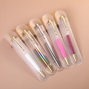 Matte Transparent Plastic Pouch Bag for Bling Crystal Beadable Pen Packing Quality Matt Protective Sleeve