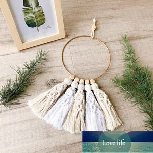 Czeski Tassel Home Decor Wiszące Okrąg Pierścień Drewno Koralik Garland Decoration Key Tassels Art Crafts Cena fabryczna Ekspert Projekt Jakość Najnowszy styl oryginalny status