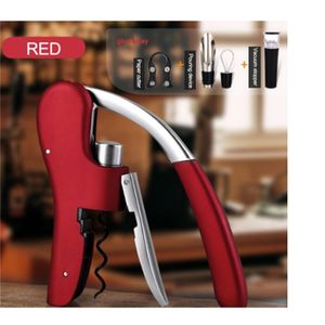 Red Corkscrew Home Screwdriver Multi-Função Terno Vinho Abridor de Vinho Tipo 210319