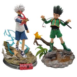 Hunter x Hunter Gon Freecss Killua Zoldyck Figma Anime PVC Action Figure Toy GK Game Statue Figurine Collection Model Doll Gift H1105