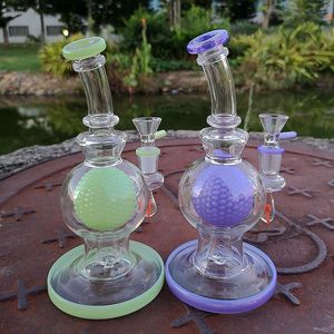 7 Inch Glass Bongs Ball Showerhead Perc Smoking Hookahs Shape Dab Rig Water Pipe Oil Rigs Pipes With 14mm Female Joint Bowls Percolator Bong
