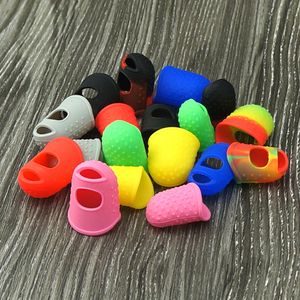 Smoke Silicone finger sleeve for smoking Rubber Fingers Cover Caps Anti High Temperature Combination Index Finger and Thumb Protectors multicolor