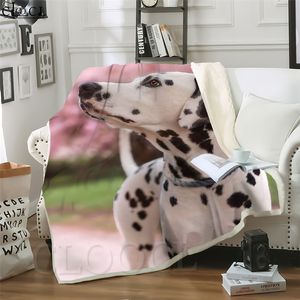 Wholesale plush dog blankets for sale - Group buy CLOOCL Blankets Pet Dog Dalmatian D Print Harajuku Sofa Travel Throw Blanket Teens Plush Quilt