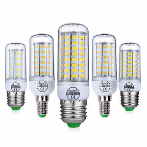 LED Lamp E27 220V Lampara E14 Corn Bulb GU10 LEDs Bulbs B22 24 36 48 56 69 72leds G9 Candle Light 5730SMD Home Lighting Bombillas D2.0