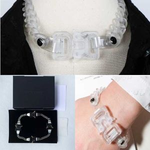 Alyx Cubix Mini Halsband Herr Dam 1017 Alyx 9sm Halsband Kedjelänk Två färger Metallspänne Q0809