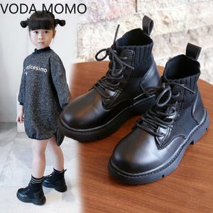 Children rome Boots Girls Fashion Children Socks Snow Boots Autumn Winter Princess Girls Sport Shoes Child Sneakers 210713