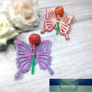 Butterfly Lollipop Metal Резка умирает DIY Скрапбукинг Карта Трафареная Бумага Ремесло Руководное Украшение альбома