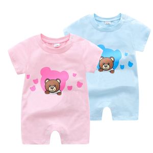 Sommer Neugeborenen Baby Strampler Baby Kleidung Mädchen Strampler Baumwolle Kurzarm Oansatz Infant Jungen Strampler 0-24 Monate