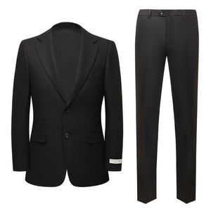 Роскошные бренд шерстяные мужские костюмы для зимнего свадьбы Groom смокинг высококачественный 2 шт (куртка + брюки) бизнес формальный мужской модный комплект x0909