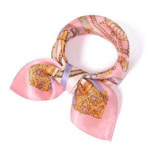 Wholesale silk turbans for sale - Group buy Bandanas SUMEIKE Natural Silk Printed Small Squares Scarves Fashion Ladies Neck Turban Scarf Hair Accessories