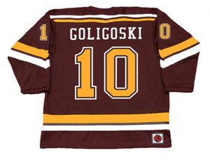 Custom Vintage #10 Alex Goligoski Hockey Jerseys Minnesota Gophers 2006 #4 Erik Johnson Wheeler NCAA College Shotback K1 Sportswear Jersey