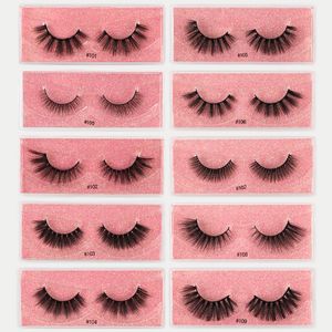 Wielokrotnego użytku Ręcznie wykonane 3D fałszywe rzęsy Grube Naturalne Miękkie Światła Fałszywe Liny Przedłużanie Eye Makeup Dla Kobiet Piękno Full Strip Lash Łatwe Noszenie 10 Modele DHL za darmo