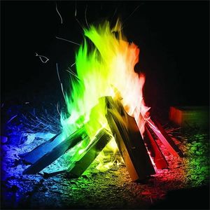 Party Decoration 3pcs 10g/15g Magic Fire Colorful Flames Powder Bonfire Sachets Pyrotechnics Trick Outdoor Camping Hiking Survival Tools