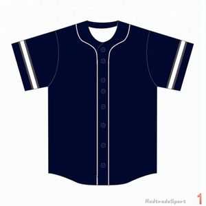 Passen Sie Baseball-Trikots an, Vintage, leeres Logo, genäht, Namensnummer, Blau, Grün, Creme, Schwarz, Weiß, Rot, Herren, Damen, Kinder, Jugend, S-XXXL 1WTV1