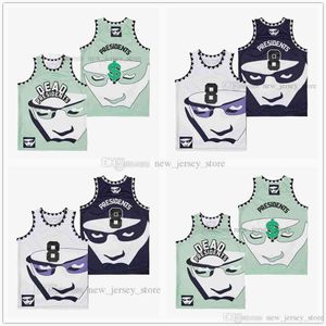 Film 8 # Dead Presidents Conspiracy Jersey Custom Diy Design Stitched College Basketball Jerseys