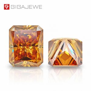 GIGAJEWE Champagne Color Radiant cut VVS1 moissanite diamond 0.5-10ct for jewelry making