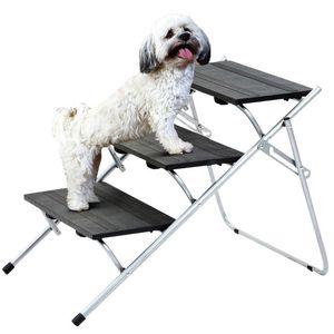 Wholesale portable dog stairs resale online - Kennels Pens Portable Dog Car Steps Stairs Ladder layer Foldable Dogs Pet For Trucks SUVs High Bed Indoor Outdoor
