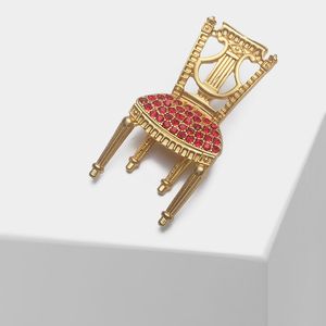 Amorita Boutique Cadeira Tridimensional Design Pin Moda Broche