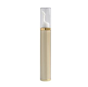 15ml Acrílico Olho Creme Airless Bomba de Vácuo Bomba de Garrafa Frasco Vial Potenciômetro 1 / 2Oztravel Flask de Vácuo / Garrafas de Rolo de Enchimento Gold Pearl White