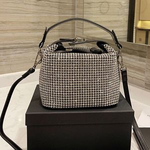 2021 Luxury Designer Brand Senior crystal diamond Bags Fashion Shoulder lady Handbags chains phone women Carton bag wallet Metallic totes temperament