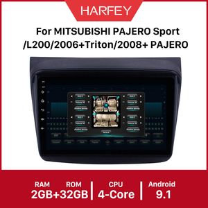 Mitsubishi Pajero Sport / L200 / 2006 + Triton / 2008 + Pajero 2010 멀티미디어 2Din을위한 9 인치 안드로이드 자동차 DVD GPS 라디오 플레이어