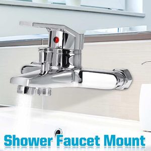 バスルームシャワーセットxueqin and cold Water Mixer Tub Faucet Mount Head Bath Valveタップ