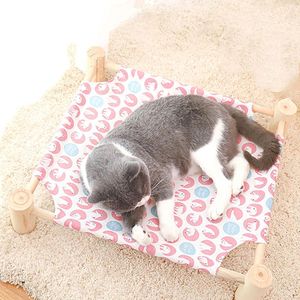 Letti per gatti Mobili Letto Casa Amache Salotto in tela di legno per cani di piccola taglia Gatti Articoli per animali domestici