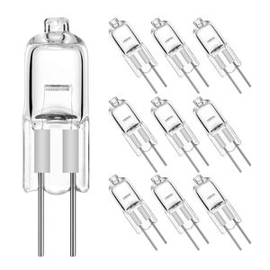 30pcs 12v 5W / 10W / 20W / 35W / 50W G4 lâmpadas inseridas lâmpadas de cristal lâmpadas de cristal lâmpadas de halogênio lâmpadas de iluminação de lâmpada globo lírio Lot JC LED