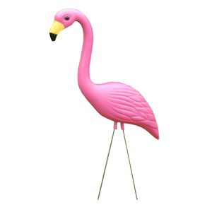 Realistisk stor rosa flamingo trädgård dekoration gräsmatta konst prydnad hem hantverk 695 v2