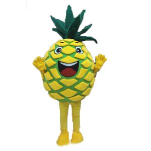 Profesyonel Ananas Maskot Kostüm Cadılar Bayramı Noel Fantezi Parti Elbise Meyve Karikatür Karakter Suit Karnaval Unisex Yetişkinler Kıyafet