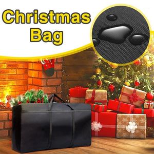 Saco de Armazenamento de árvore de Natal 21x14x6.5 polegadas Items capa à prova de poeira protegem sacos impermeáveis ​​organizam