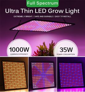 3500K Growth Lamps 1000W LED Grow Light Panel Phyto Lamp Plant Full Spectrum Lead Lights For Indoor Growing Flowers Herbs