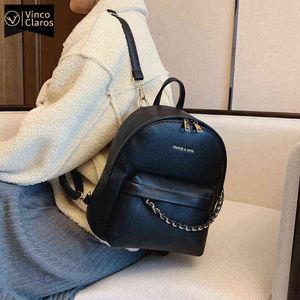 Zaino Style Luxury Mini Women Designer Leather Fashion Small Cute Back Pack Travel Mochila Chain Bagpack Sac Purses Bolsa Feminina 1119