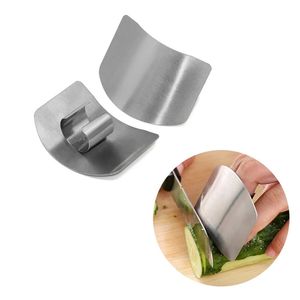 1pc rostfritt stål knivfinger handgardfingerskydd för skärning av skiva Säker skiva matlagningsverktyg