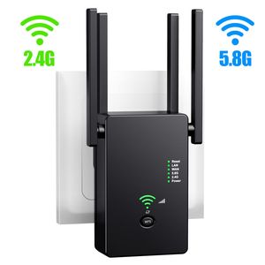 Router wireless AC 1200M 2.4G 5G Amplificatore di segnale Ripetitore AP Router WiFi per laptop Macbook Telefono cellulare iPad Tablet PC Rete di computer