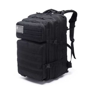 Тактический открытый 40L большой емкости рюкзак водонепроницаемый носимые мужчины, походы на военное охотничье оборудование для кемпинга сумки 202211