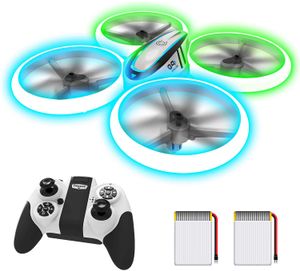 Wholesale RC Mini Aircraft Colorful Light Drone Four Axis Electric Drone Children Educational Outdoor Toy Day Gift