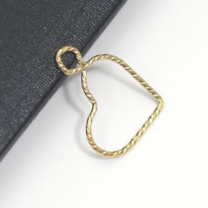 Beadsnice 14K Gold gefüllter Herz-Pentagramm-Anhänger-Charms für Damenschmuck