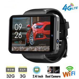 DM101 Max S 4G Smart Watch Phone Android 7.1 Quad Core 3GB 32GB Pedometro frequenza cardiaca IP67 Impermeabile 2.4 '' Smartwatch Doppia fotocamera