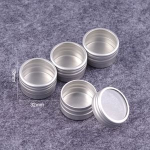 10 g leere Aluminium-Kosmetikflasche, Dose mit Fenster, rundes Glas, Dose, Nageldekoration, Kunsthandwerk, Topfbehälter, Roségold