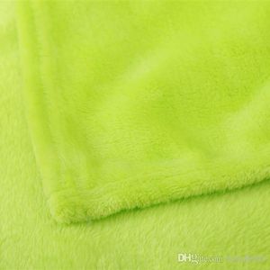 50st Warm Flannel Fleece Soft Blankets Solid Plush Vinter Sommar Kasta Filt För Bäddsoffa DH0426