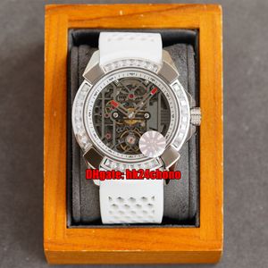 8 Style RRF Orologi di lusso EX100.43.LDOPALD4AT Epic X Orologio da uomo automatico in acciaio inossidabile con quadrante scheletrato con diamanti Cinturino in caucciù Orologi da polso sportivi da uomo