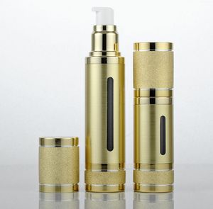Wholesale top vacuums for sale - Group buy 100pcs ml ml Top Glittering Gold Silver Empty Vacuum Pump Travel Bottles Airless Makeup Skin Care Containers Packaging